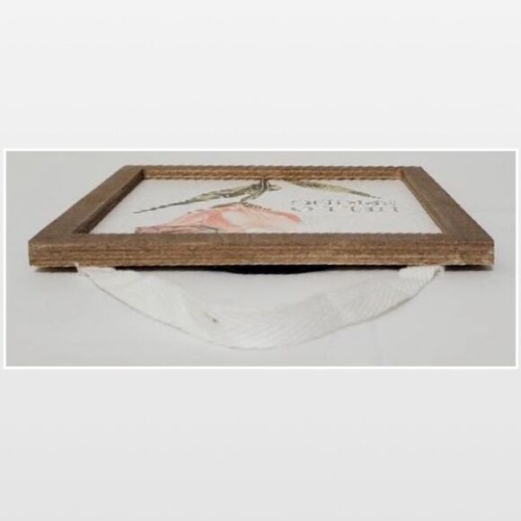 New Spring Pink Flower On White Wood Home Sign - Picture 8 of 10